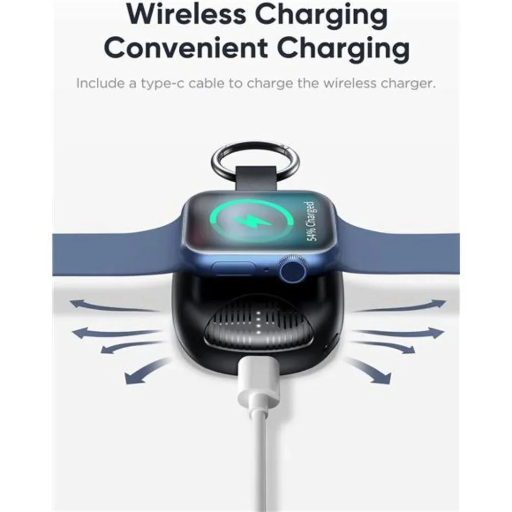 Portable Charger for Apple Watch, 1000mAh, Magnetic Keychain Apple Watch Charger